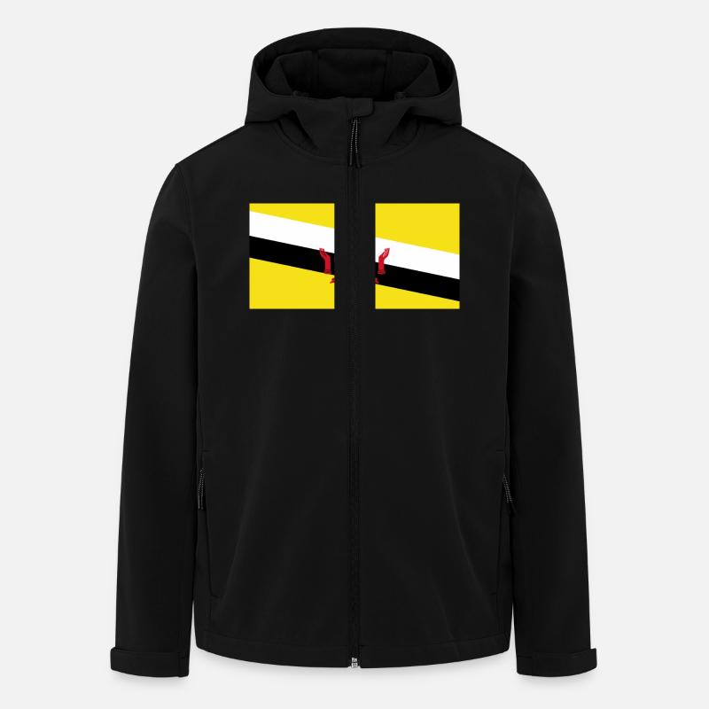 Burnei - Men’s Recycled Softshell Jacket by Stanley/Stella - black