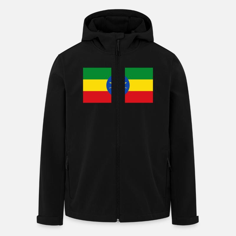 Äthiopien - Recycelte Männer Softshell-Jacke von Stanley/Stella - Schwarz