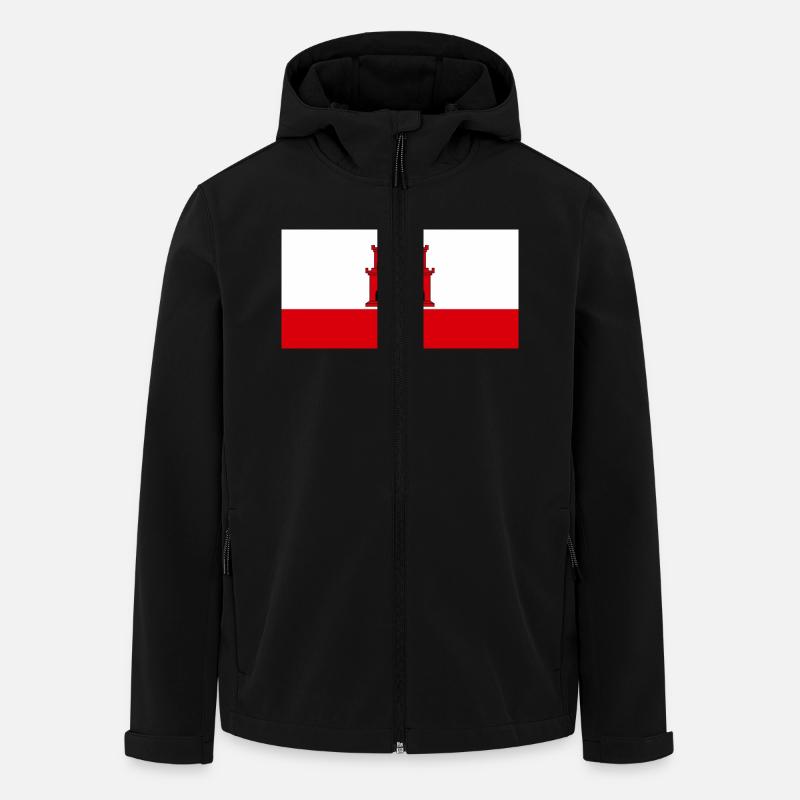Gibraltar - Veste softshell homme en polyester recyclé Stanley/Stella - noir