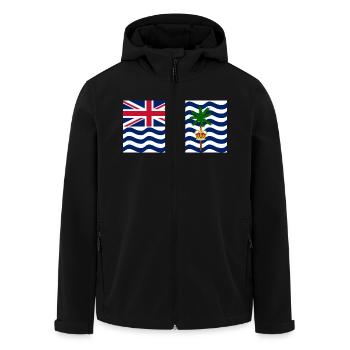 Britisches Territorium im Indischen Ozean - Recycelte Männer Softshell-Jacke von Stanley/Stella - Schwarz - Vorne - AI Model Male 185 light (185cm)