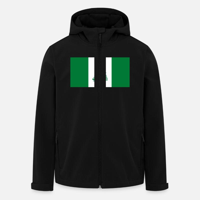 Norfolkinsel - Recycelte Männer Softshell-Jacke von Stanley/Stella - Schwarz