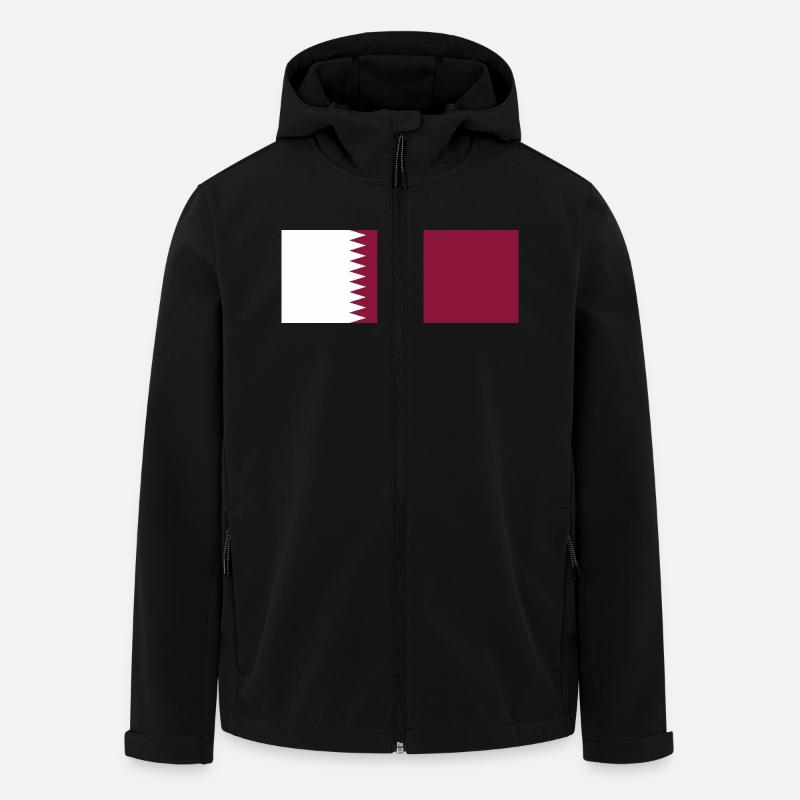 Katar - Recycelte Männer Softshell-Jacke von Stanley/Stella - Schwarz