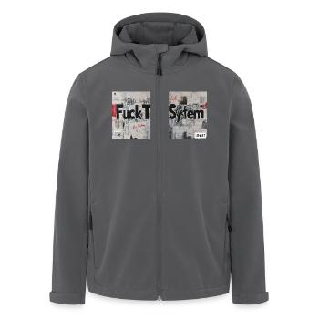 FTS 2.0 - Recycelte Männer Softshell-Jacke von Stanley/Stella - Schwarz - Vorne - AI Model Male 185 light (185cm)