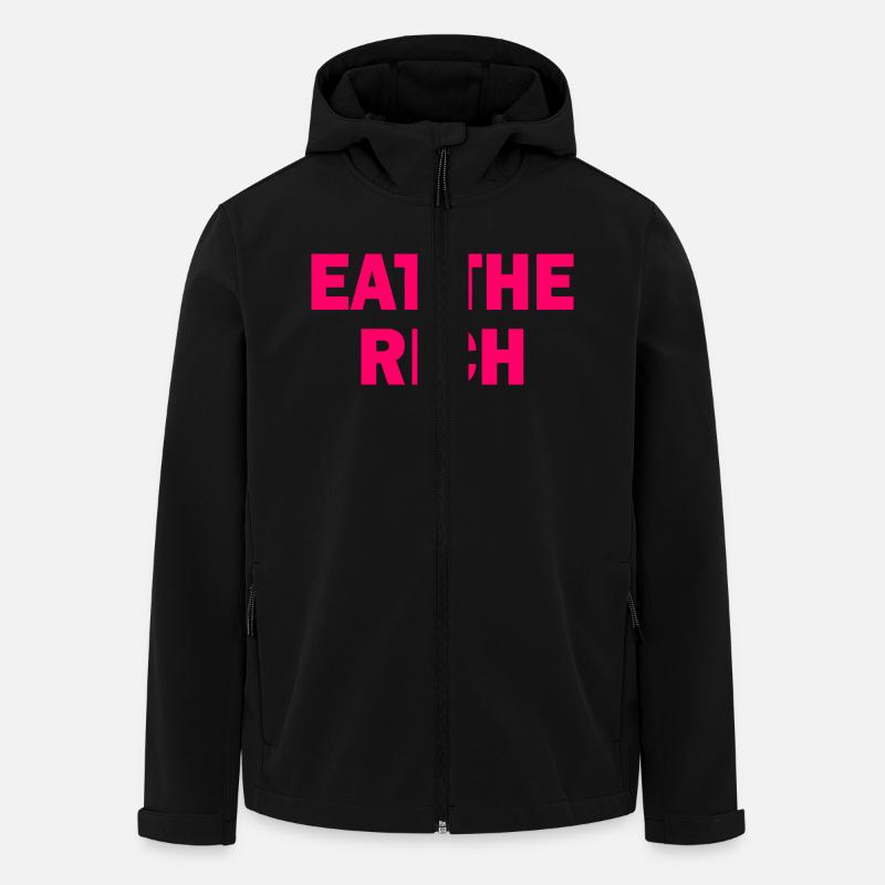 Eat the rich - Recycelte Männer Softshell-Jacke von Stanley/Stella - Schwarz