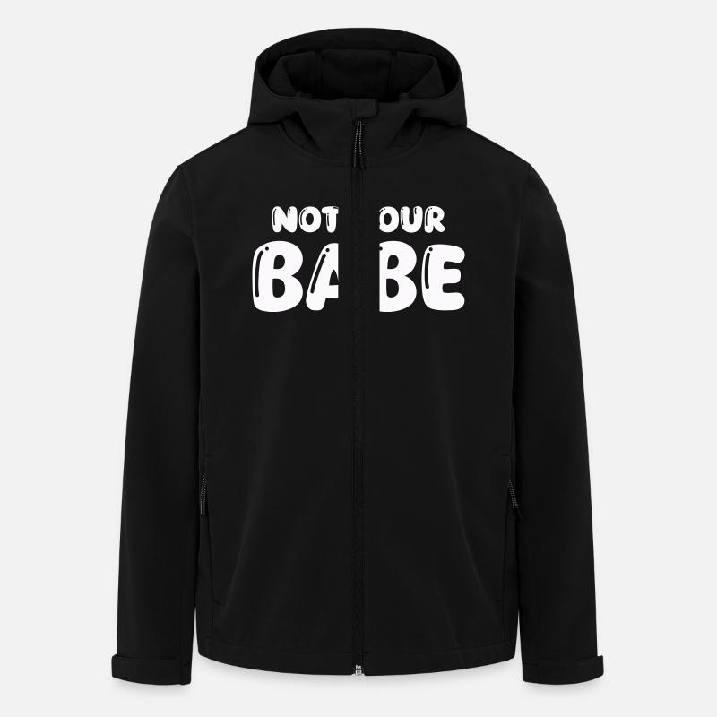pas votre bébé - Veste softshell homme en polyester recyclé Stanley/Stella - noir