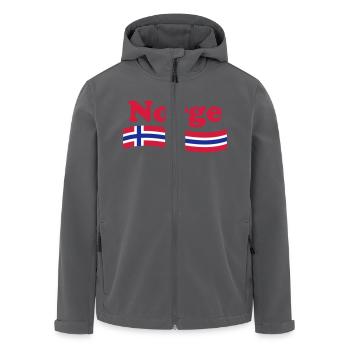 Norvège Drapeau Norvège - Veste softshell homme en polyester recyclé Stanley/Stella - noir - Devant - AI Model Male 185 light (185cm)