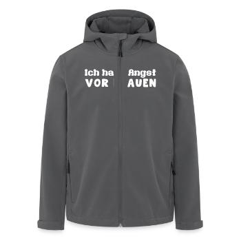 Ich habe Angst vor Frauen - Recycelte Männer Softshell-Jacke von Stanley/Stella - Schwarz - Vorne - AI Model Male 185 light (185cm)