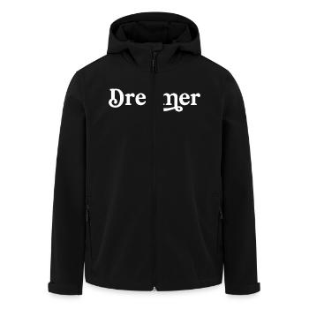 Dreamer Believe in Your Dreams - Men’s Recycled Softshell Jacket by Stanley/Stella - black - Front - AI Model Male 185 light (185cm)