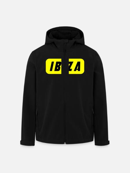 Ibiza Holidays - Men’s Recycled Softshell Jacket by Stanley/Stella - black