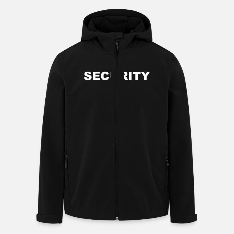 Security - Security Service - Bouncer - Men’s Recycled Softshell Jacket by Stanley/Stella - black