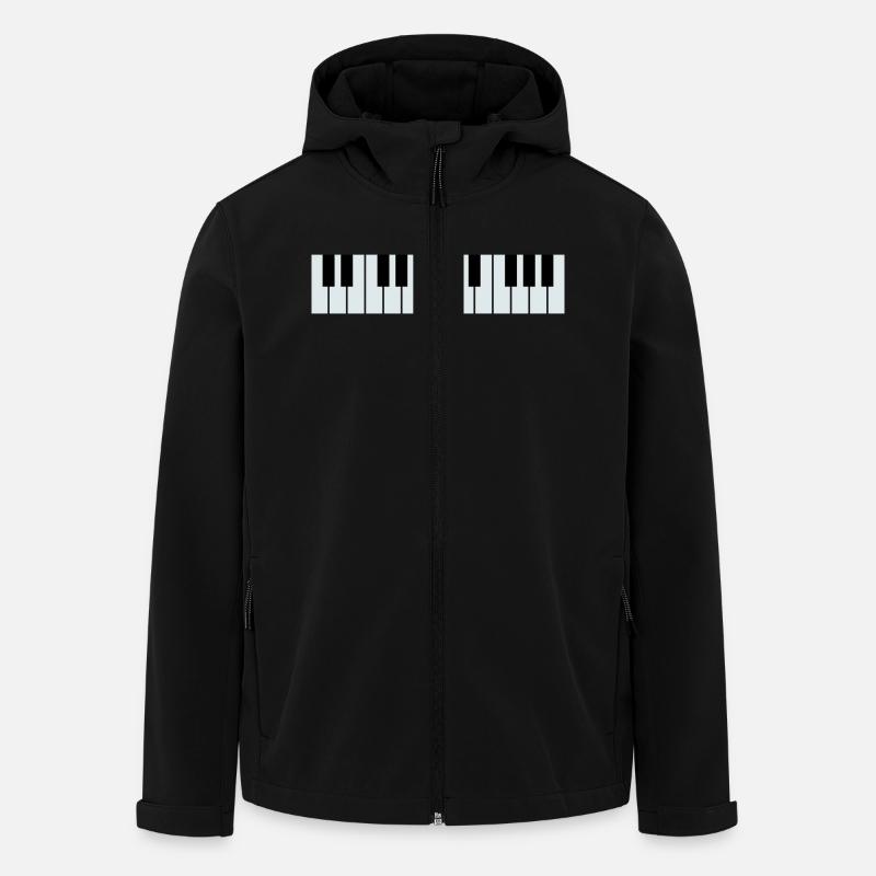 Piano - Men’s Recycled Softshell Jacket by Stanley/Stella - black