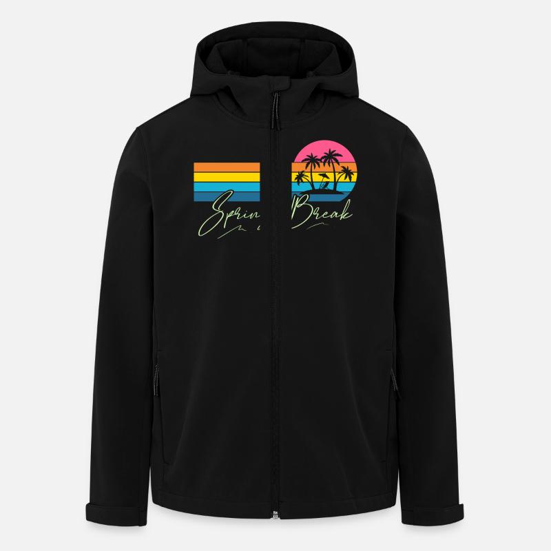 Spring Break - Men’s Recycled Softshell Jacket by Stanley/Stella - black