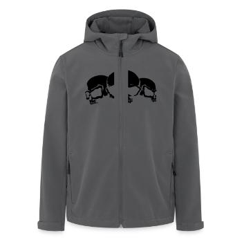 skulls - Recycelte Männer Softshell-Jacke von Stanley/Stella - Schwarz - Vorne - AI Model Male 185 light (185cm)