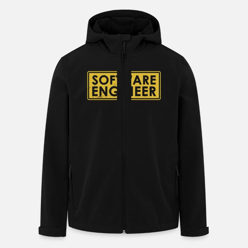 Software-Ingenieur - Recycelte Männer Softshell-Jacke von Stanley/Stella - Schwarz