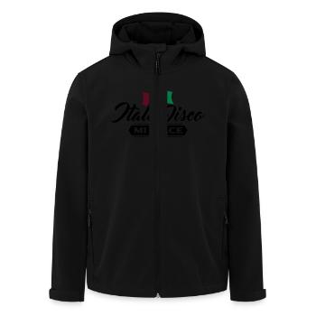 Italo Disco - Recycelte Männer Softshell-Jacke von Stanley/Stella - Schwarz - Vorne - AI Model Male 185 light (185cm)