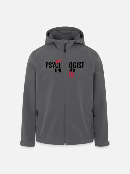 Wild psychologist unleashed - Men’s Recycled Softshell Jacket by Stanley/Stella - black