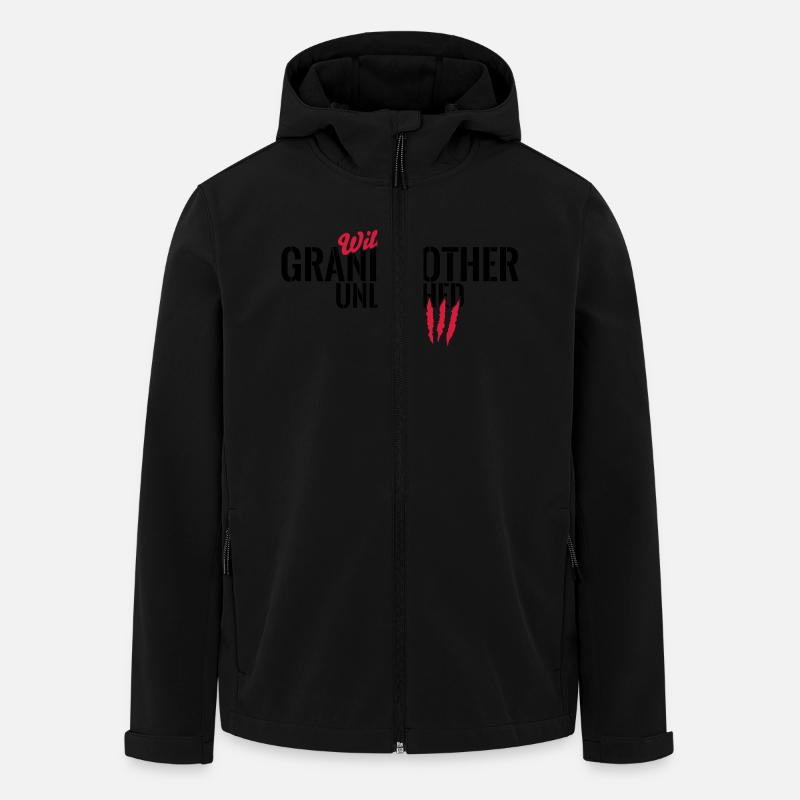 Grand-mère sauvage déchaînée - Veste softshell homme en polyester recyclé Stanley/Stella - noir