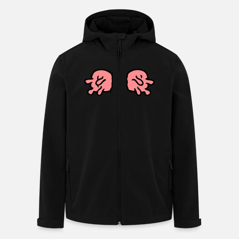 doppeltes Euter - Recycelte Männer Softshell-Jacke von Stanley/Stella - Schwarz