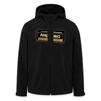 Amplificateur - Veste softshell homme en polyester recyclé Stanley/Stella - noir - Devant - AI Model Male 185 light (185cm)