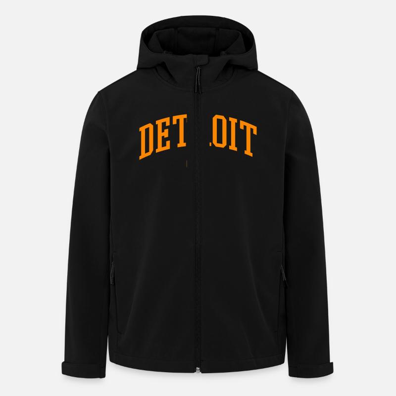 Detroit Michigan - Recycelte Männer Softshell-Jacke von Stanley/Stella - Schwarz