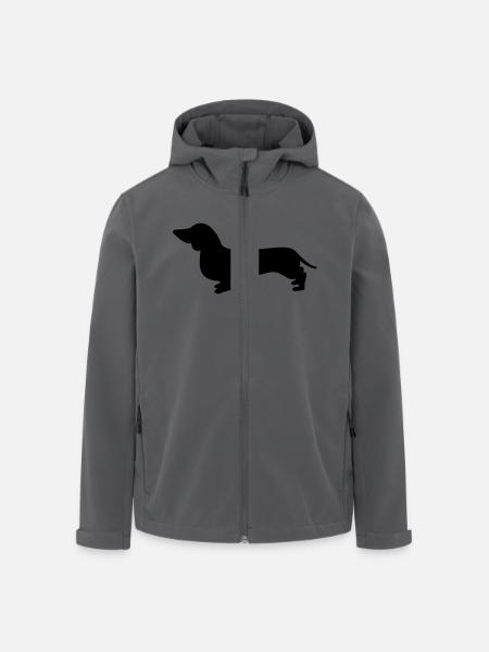 dackel - Recycelte Männer Softshell-Jacke von Stanley/Stella - Schwarz