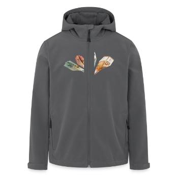 Geldscheine - Recycelte Männer Softshell-Jacke von Stanley/Stella - Schwarz - Vorne - AI Model Male 185 light (185cm)