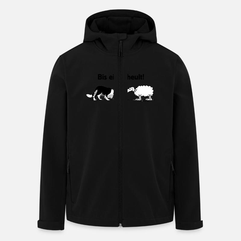 Bis einer heult - Recycelte Männer Softshell-Jacke von Stanley/Stella - Schwarz