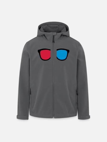 3D glasses - Men’s Recycled Softshell Jacket by Stanley/Stella - black