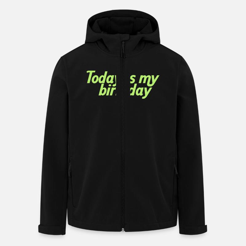 Today is my birthday - Men’s Recycled Softshell Jacket by Stanley/Stella - black