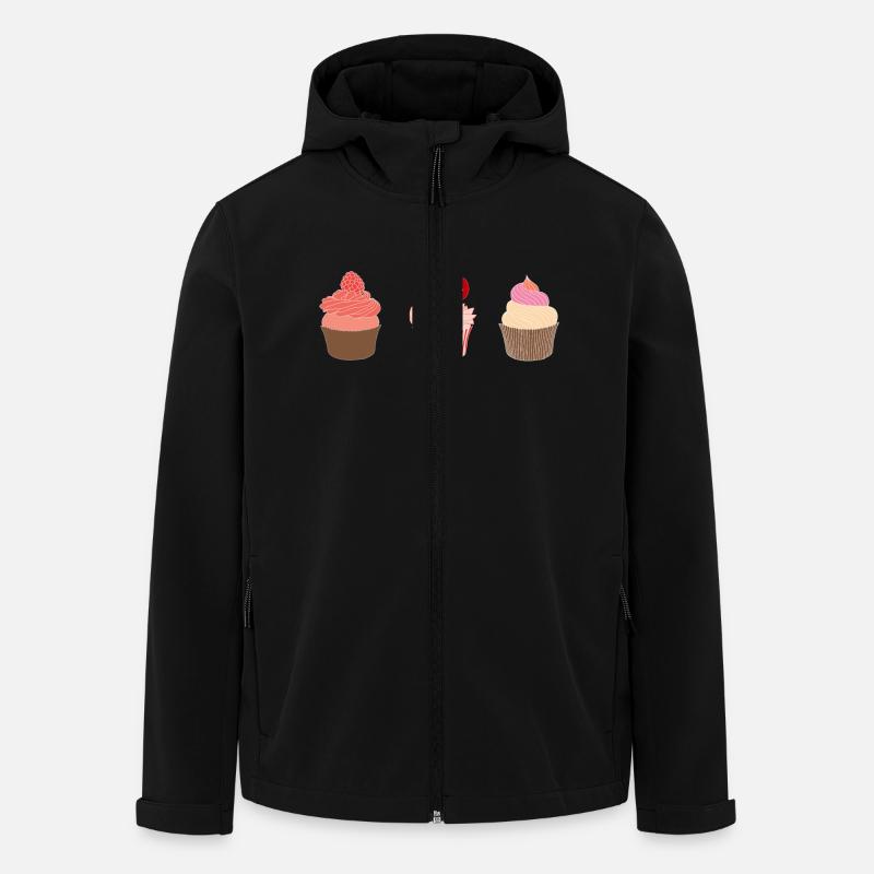 Cupcakes - Men’s Recycled Softshell Jacket by Stanley/Stella - black
