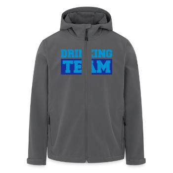 Drinking Team Logo - Recycelte Männer Softshell-Jacke von Stanley/Stella - Schwarz - Vorne - AI Model Male 185 light (185cm)