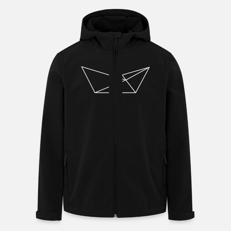 paper ship - Men’s Recycled Softshell Jacket by Stanley/Stella - black