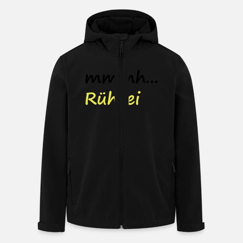 mmmh Rührei - Recycelte Männer Softshell-Jacke von Stanley/Stella - Schwarz