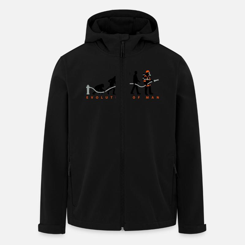 evolution_feuerwehrmann_032015_c_3c - Recycelte Männer Softshell-Jacke von Stanley/Stella - Schwarz