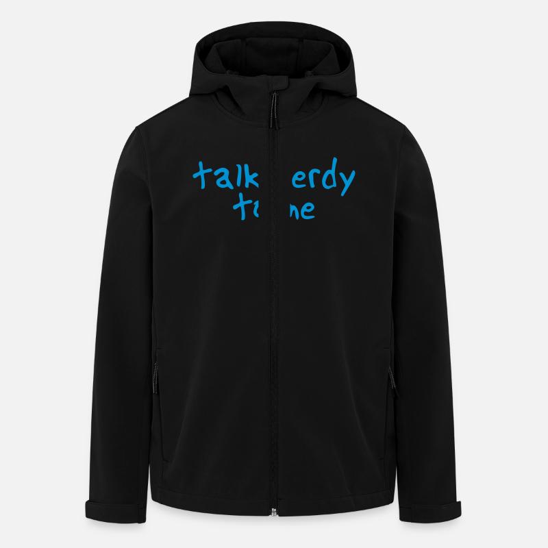 talk nerdy to me II - Men’s Recycled Softshell Jacket by Stanley/Stella - black