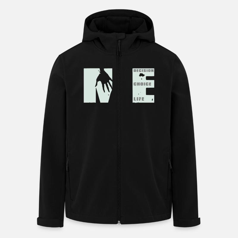 MEvolution: Choice, Decision, Life - Men’s Recycled Softshell Jacket by Stanley/Stella - black
