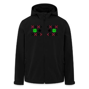 Motif Norvège d’hiver - Veste softshell homme en polyester recyclé Stanley/Stella - noir - Devant - AI Model Male 185 light (185cm)