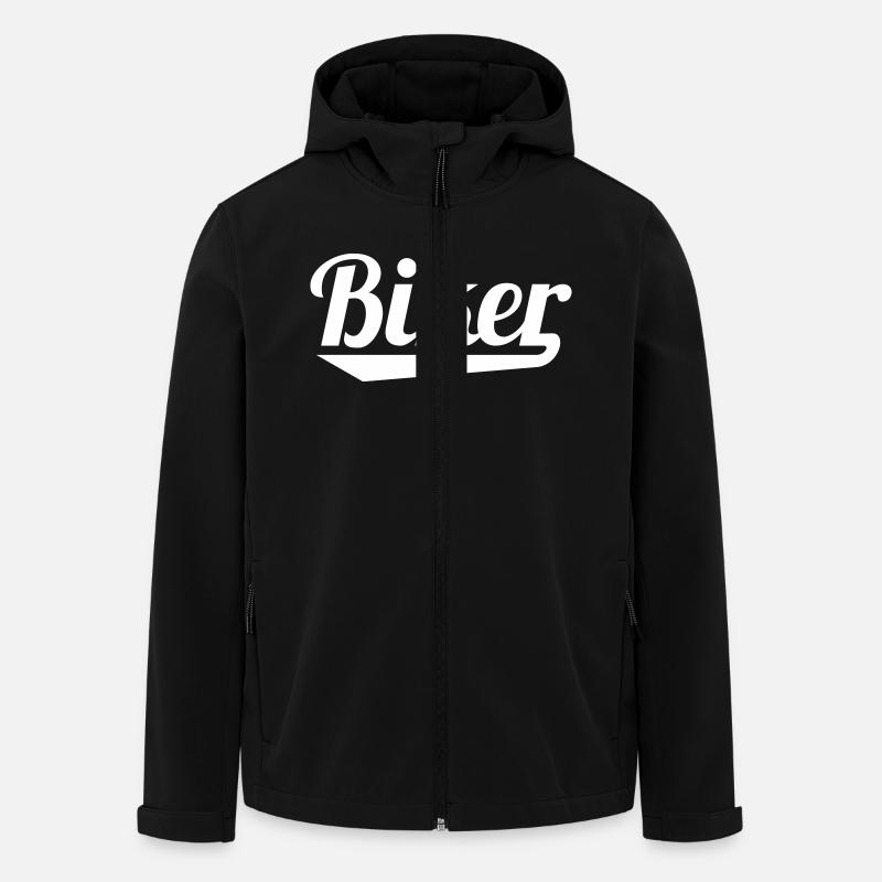 Biker - Recycelte Männer Softshell-Jacke von Stanley/Stella - Schwarz