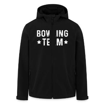 Bowling Team - Recycelte Männer Softshell-Jacke von Stanley/Stella - Schwarz - Vorne - AI Model Male 185 light (185cm)