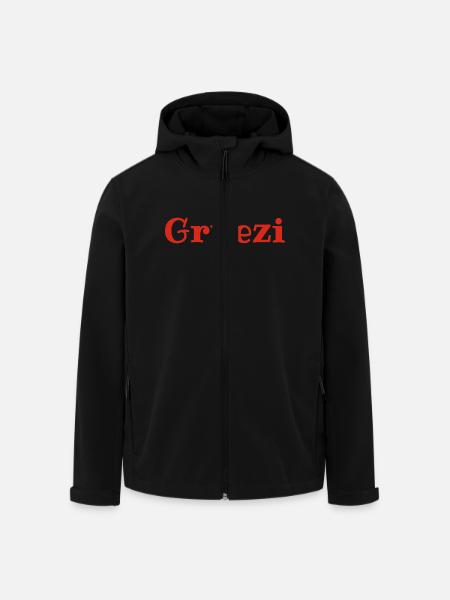 Grüezi - Schweiz - Zwitserland - Zwitserland - Zwitserland - Heren softshell jas van gerecycled polyester Stanley/Stella - zwart