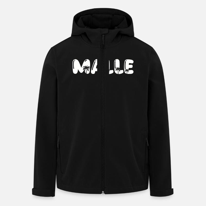 Malle Palmen - Veste softshell homme en polyester recyclé Stanley/Stella - noir