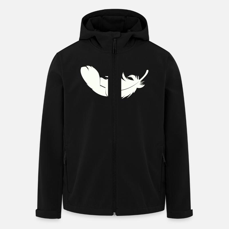 feder - Recycelte Männer Softshell-Jacke von Stanley/Stella - Schwarz