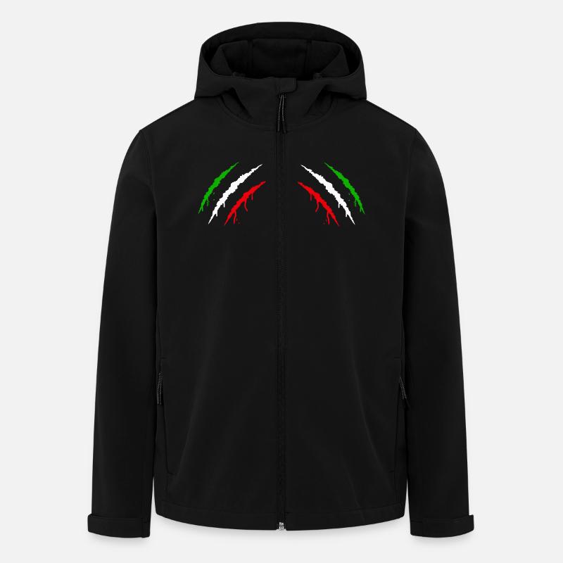 Griffes Italie 2 - Veste softshell homme en polyester recyclé Stanley/Stella - noir