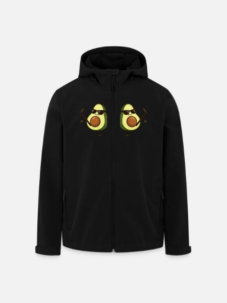 avocado karate 2 - Recycelte Männer Softshell-Jacke von Stanley/Stella - Schwarz