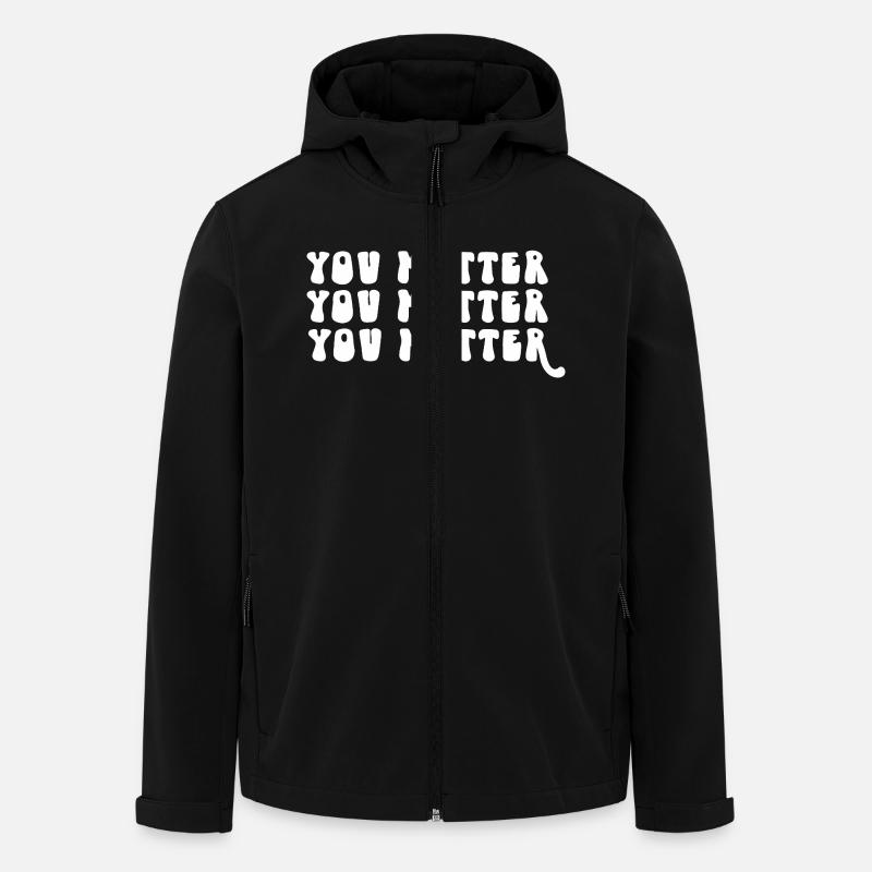 Vous comptez Affirmation positive Motivation - Veste softshell homme en polyester recyclé Stanley/Stella - noir