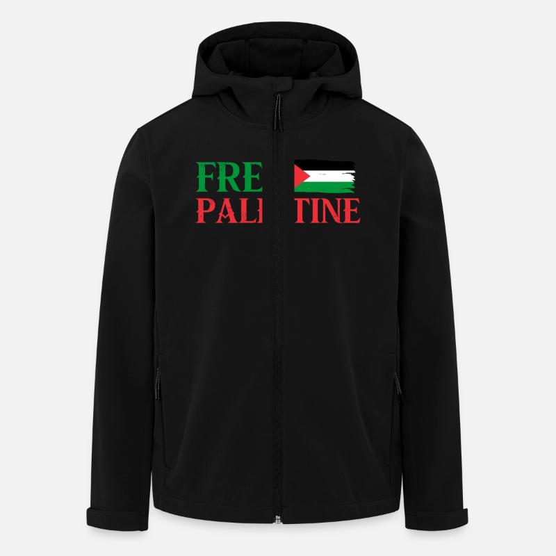 Freies Palästina - Recycelte Männer Softshell-Jacke von Stanley/Stella - Schwarz