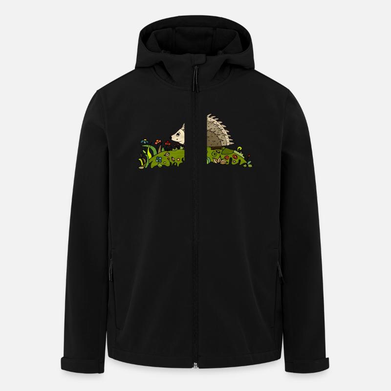 Igel - Recycelte Männer Softshell-Jacke von Stanley/Stella - Schwarz