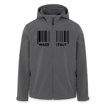 MADE IN ITALY - Recycelte Männer Softshell-Jacke von Stanley/Stella - Schwarz - Vorne - AI Model Male 185 light (185cm)