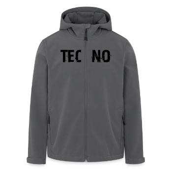 Techno Rave Raven House Musik Acid Goa Festiva - Recycelte Männer Softshell-Jacke von Stanley/Stella - Schwarz - Vorne - AI Model Male 185 light (185cm)