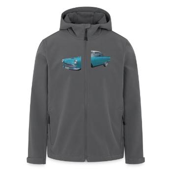 Oldtimer - Recycelte Männer Softshell-Jacke von Stanley/Stella - Schwarz - Vorne - AI Model Male 185 light (185cm)